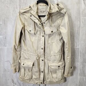 Talula Light Khaki TROOPER Jacket with Hood